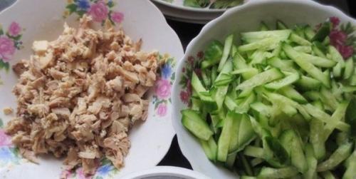 Салат с корейской морковью и грибами. 02 Салат с корейской морковью и грибами. 02