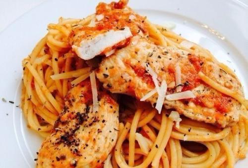 Спагетти с курицей в томатном соусе. 08 Спагетти с курицей в томатном соусе. 08