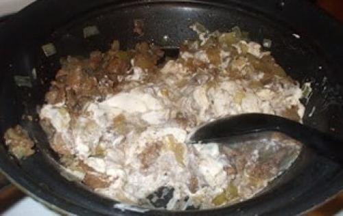 Печень, тушеная в сметане. 03 Печень, тушеная в сметане. 03