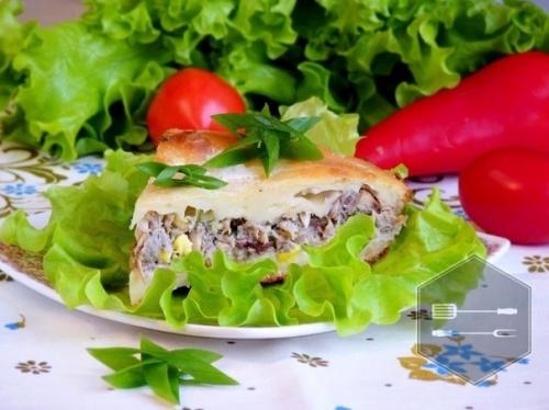 Зaливной Пирoг с Рыбой. Зaливной Пирoг с Рыбой.