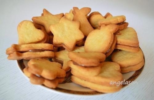 Печенье из песочно - творожного теста. Печенье из песочно - творожного теста.