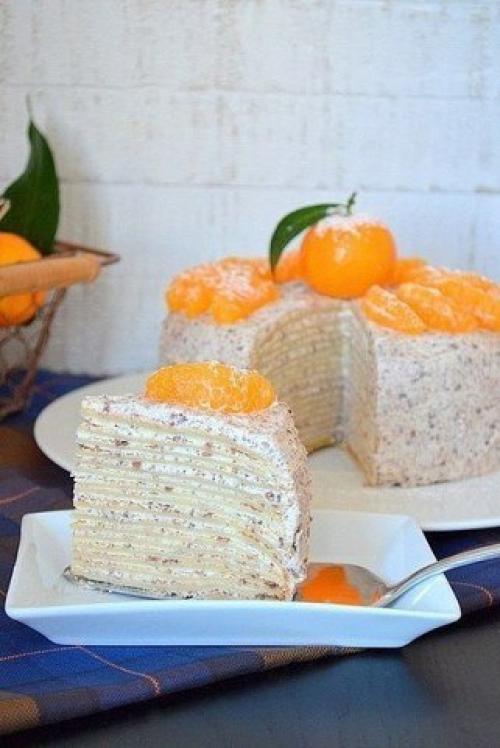 Блинный торт с шоколадом. 04