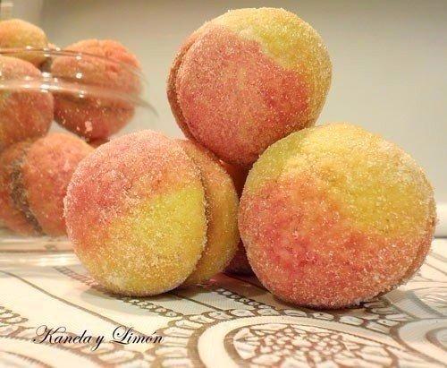 Пирожное Персики.  Ингредиенты: Пирожное Персики.  Ингредиенты: