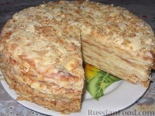 Старый Наполеон.

Сейчас пекут наполеоны в упрощенном варианте, и старый рецепт Наполеона забыт совершенно.  