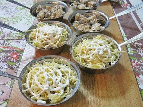 Жюльен с курицей и грибами. 04