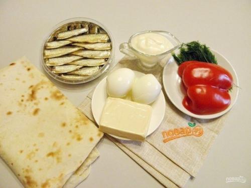 Рулет из лаваша. 01