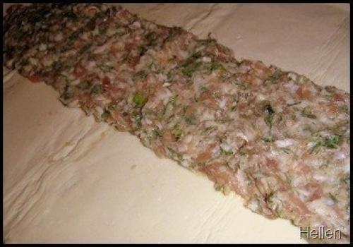 Мясной рулет с яйцом. 01