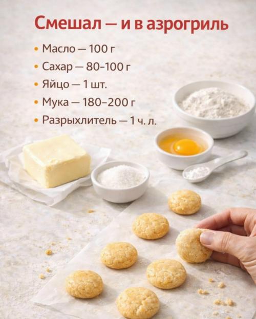 Когда хочется домашний десерт, но нет желания возиться с духовкой и тестом - аэрогриль реально спасает. 05