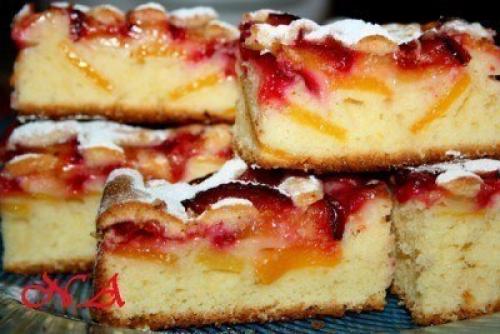 Пирог сливово - персиковый. Пирог сливово - персиковый.