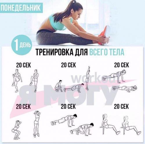 Дома!  Упражнения упражнения на все группы мышц.: Workout.