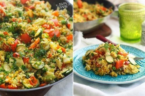 Рис с овощами а ля паэлья. Рис с овощами а ля паэлья.