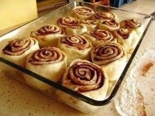 Cinnamon Rolls с карамелью и яблоком. 02 Cinnamon Rolls с карамелью и яблоком. 02