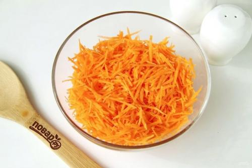 Салат Рыжик с морковью и сыром. 02