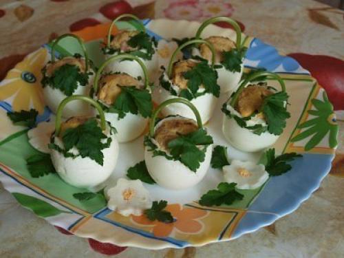 Фаршированные яйца - идеи подачи + варианты начинки. 09 Фаршированные яйца - идеи подачи + варианты начинки. 09