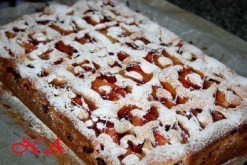 Пирог сливово - персиковый. 08 Пирог сливово - персиковый. 08