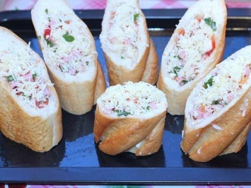 Хлебные стаканчики из багета. 06 Хлебные стаканчики из багета. 06