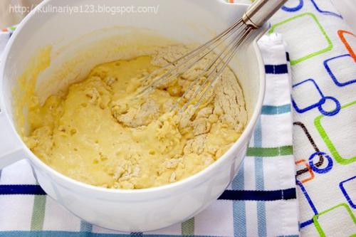 Быстрый (заливной) пирог с зелёным луком и яйцом. 01 Быстрый (заливной) пирог с зелёным луком и яйцом. 01