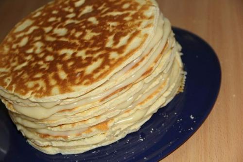 Торт со сгущенкой на сковороде. 06