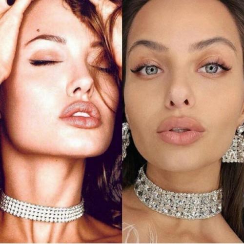 Многие говорят, что эта девушка очень похожа на Анджелину Джоли. 03