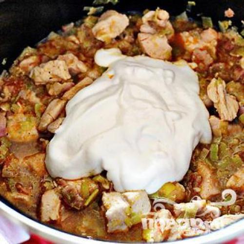 Куриный Строганов!  Отличный рецепт обеда не пропустите! 09