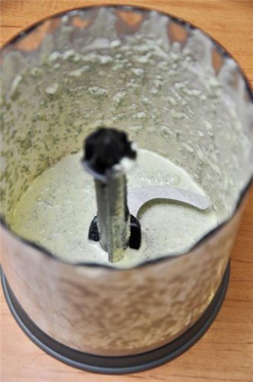 Шоколадный торт с мятно - сливочным кремом. 06