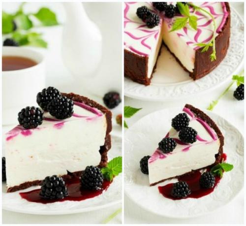 Чизкейк с ежевикой. Чизкейк с ежевикой.