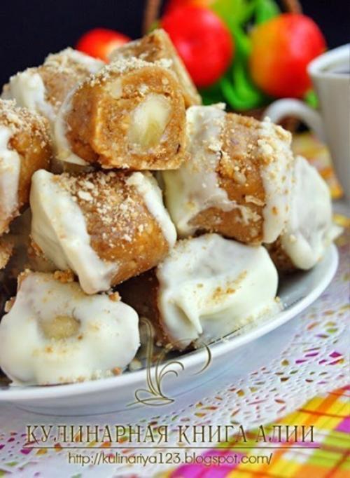 Конфеты с банановой начинкой. 01 Конфеты с банановой начинкой. 01