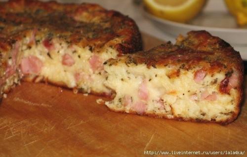 Сырный кекс с ветчиной и пряностями. Сырный кекс с ветчиной и пряностями.