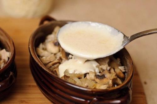 Жюльен с курицей и грибами. 02 Жюльен с курицей и грибами. 02