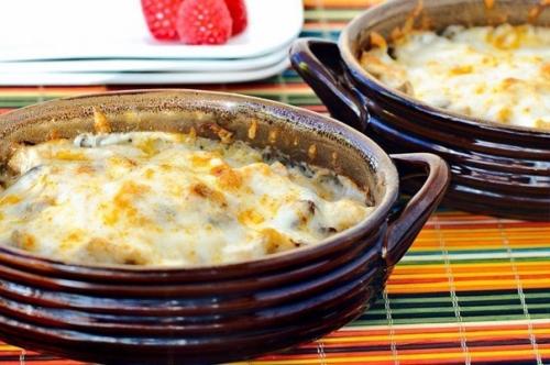 Жюльен с курицей и грибами. 04 Жюльен с курицей и грибами. 04