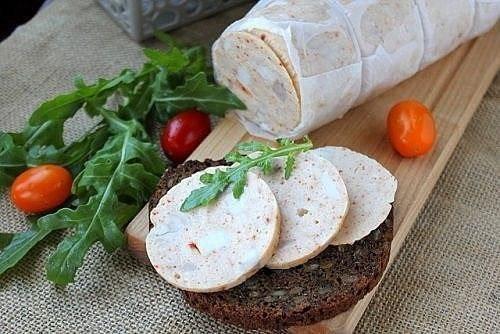 Домашняя колбаса из курицы.