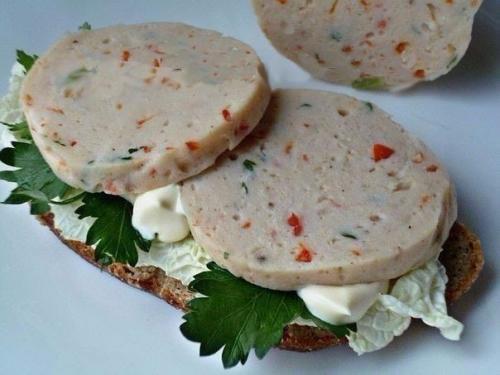 Колбаса в кружке (домашняя, варёная). Колбаса в кружке (домашняя, варёная).