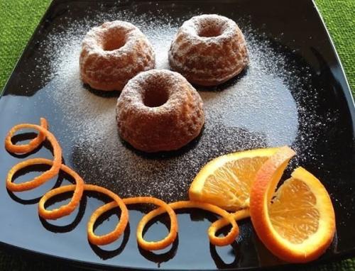 Апельсиновые кексики (постные). Апельсиновые кексики (постные).