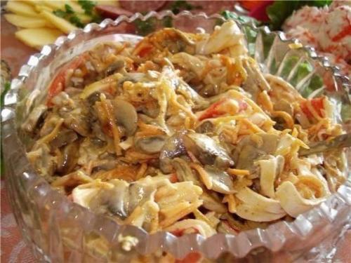 10 салатов с грибами. 02