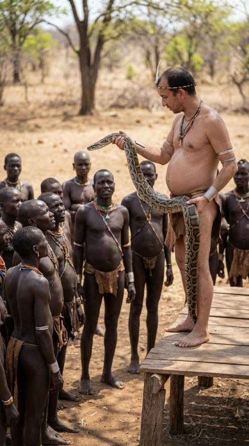 Россиянин вождём дикого племени в Африке стал. 02