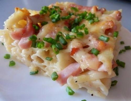 Макаронная запеканка Ленивая.