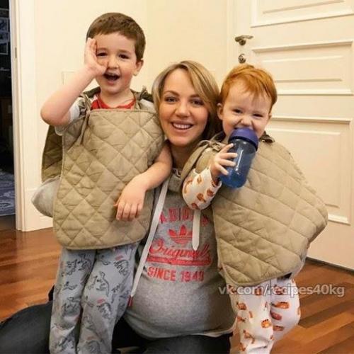 Российская актриса Галина боб вместе со своими очаровательными детками! 05