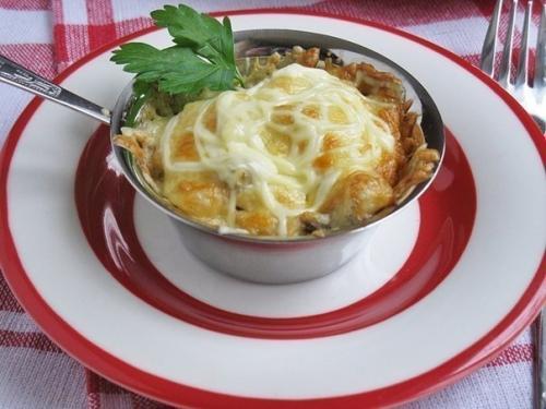 Жюльен из курицы с грибами. 03