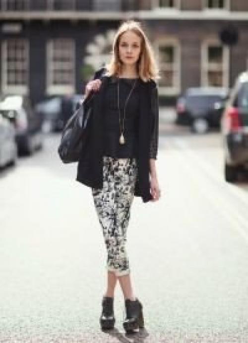 С какой обувью носить укороченные брюки? 04