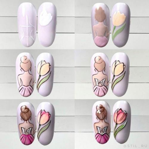 Подборка самых милых рисунков для ногтей! 04