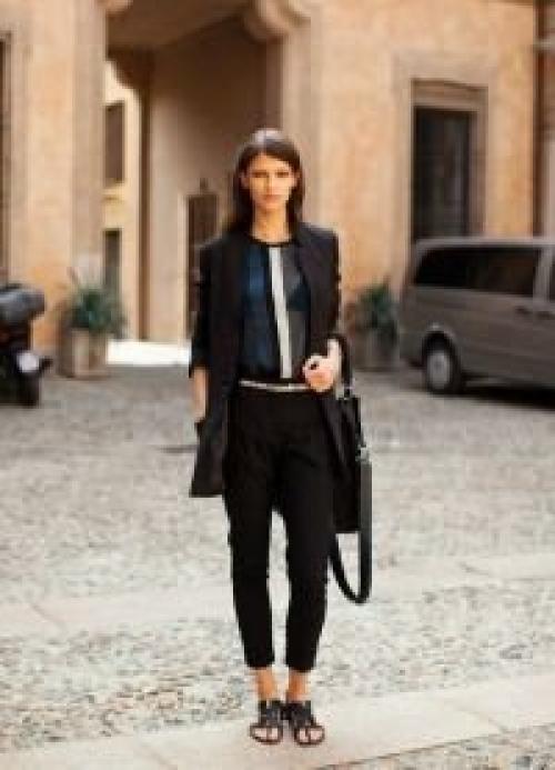 С какой обувью носить укороченные брюки? 02