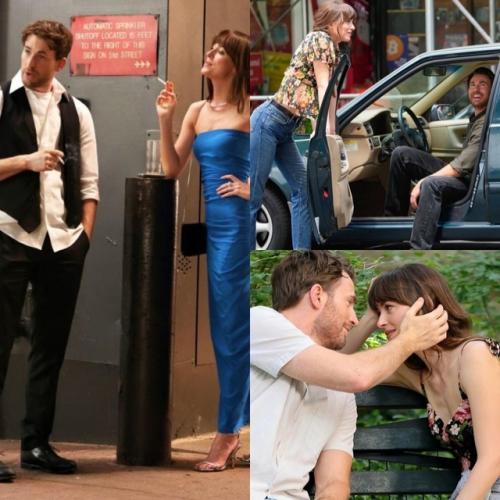 Дакота Джонсон, Крис Эванс и Педро Паскаль сыграли любовный треугольник и в фильме Материалисты, премьера которого уже 13 июня. 02