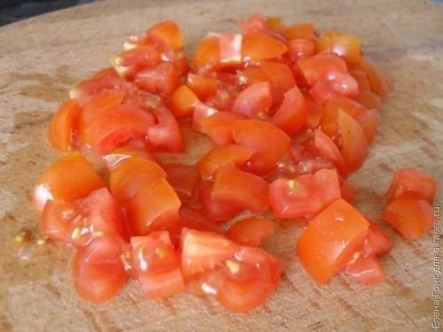 Тарталетки с корейской морковью и салями. 03