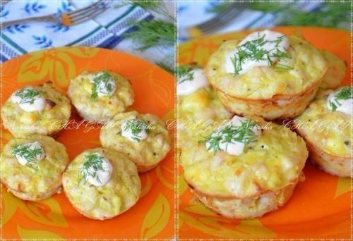 Запеченные куриные маффины. Запеченные куриные маффины.