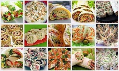 20 начинок для рулета из лаваша. 20 начинок для рулета из лаваша.