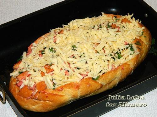 Батон - пицца. Ингредиенты: 05