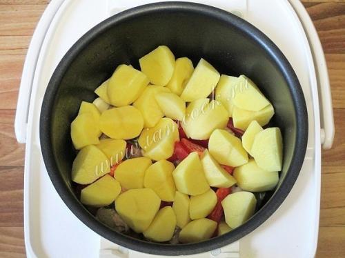 Жаркое в мультиварке.  Ингредиенты: 06