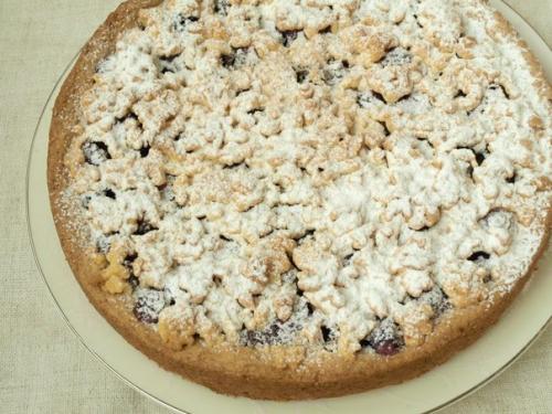 Рецепт песочного пирога с вишней. 06 Рецепт песочного пирога с вишней. 06