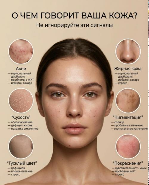 Кожа - это не только про уход.

