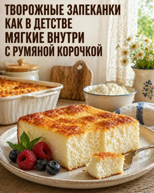 Творожные запеканки как в детстве! 

